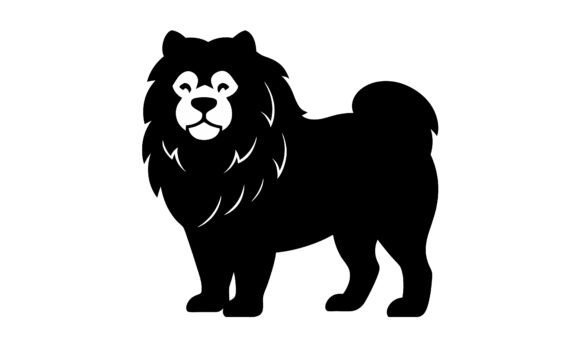 Chow Chow Dog Silhouette Graphic Vector