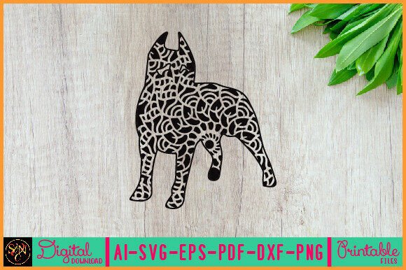 Dog Animal Mandala, Animal Silhouette 1