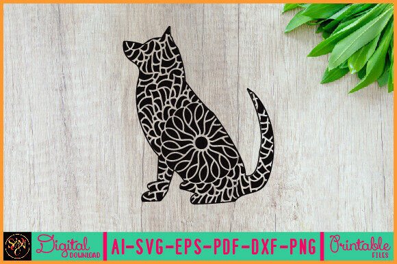 Dog Animal Mandala, Animal Silhouette 12