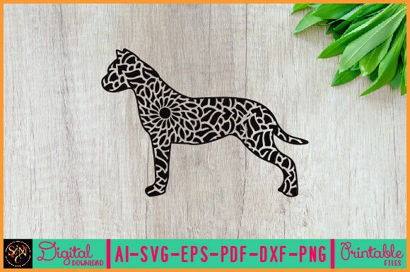 Dog Animal Mandala, Animal Silhouette 13