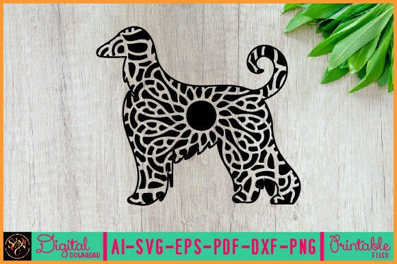 Dog Animal Mandala, Animal Silhouette 14