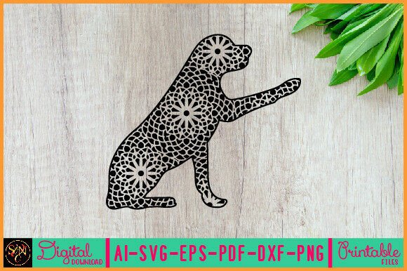 Dog Animal Mandala, Animal Silhouette 21