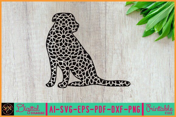 Dog Animal Mandala, Animal Silhouette 23