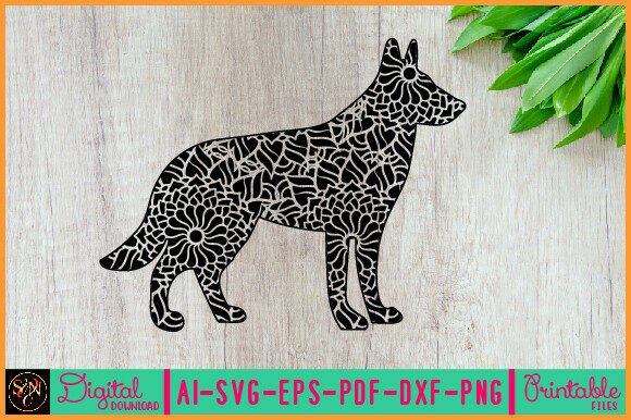 Dog Animal Mandala, Animal Silhouette 36