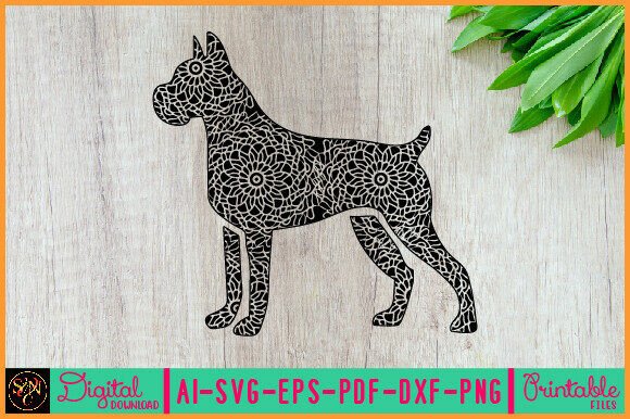 Dog Animal Mandala, Animal Silhouette 39