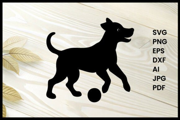 Dog Playing with Ball Silhouette Vector: A Design Review