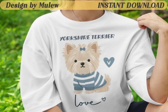 Minimalist Yorkshire Terrier Dog PNG – A Designer's Review