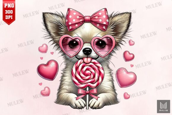 Valentine Chihuahua Dog Sublimation PNG Review