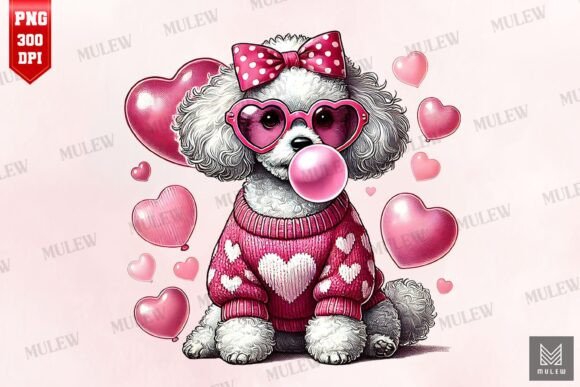 Valentine Poodle Dog Sublimation PNG: Hands-On Review
