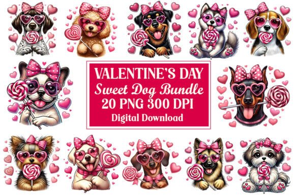 Valentine Sweet Dog with Lollipop: Design Review