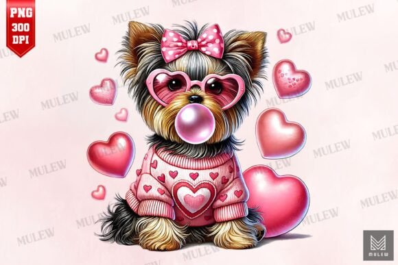 Valentine Yorkshire Terrier Dog PNG: A Designer's Embroidery Review
